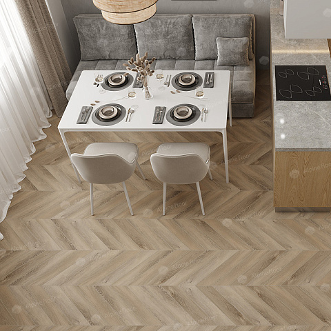 Кварцвиниловая плитка Alpine Floor Альпийский шеврон (Chevron Alpine) ECO 18-6 Дуб Синистра